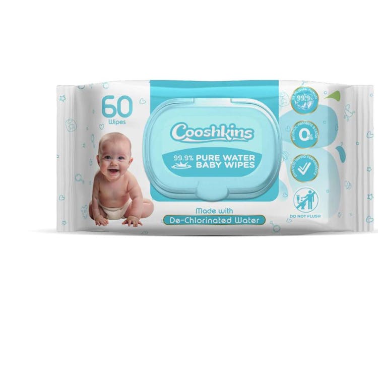Baby Wipes – Pa Aromë, me Ujë të Deklorinuar (60 Copë)
