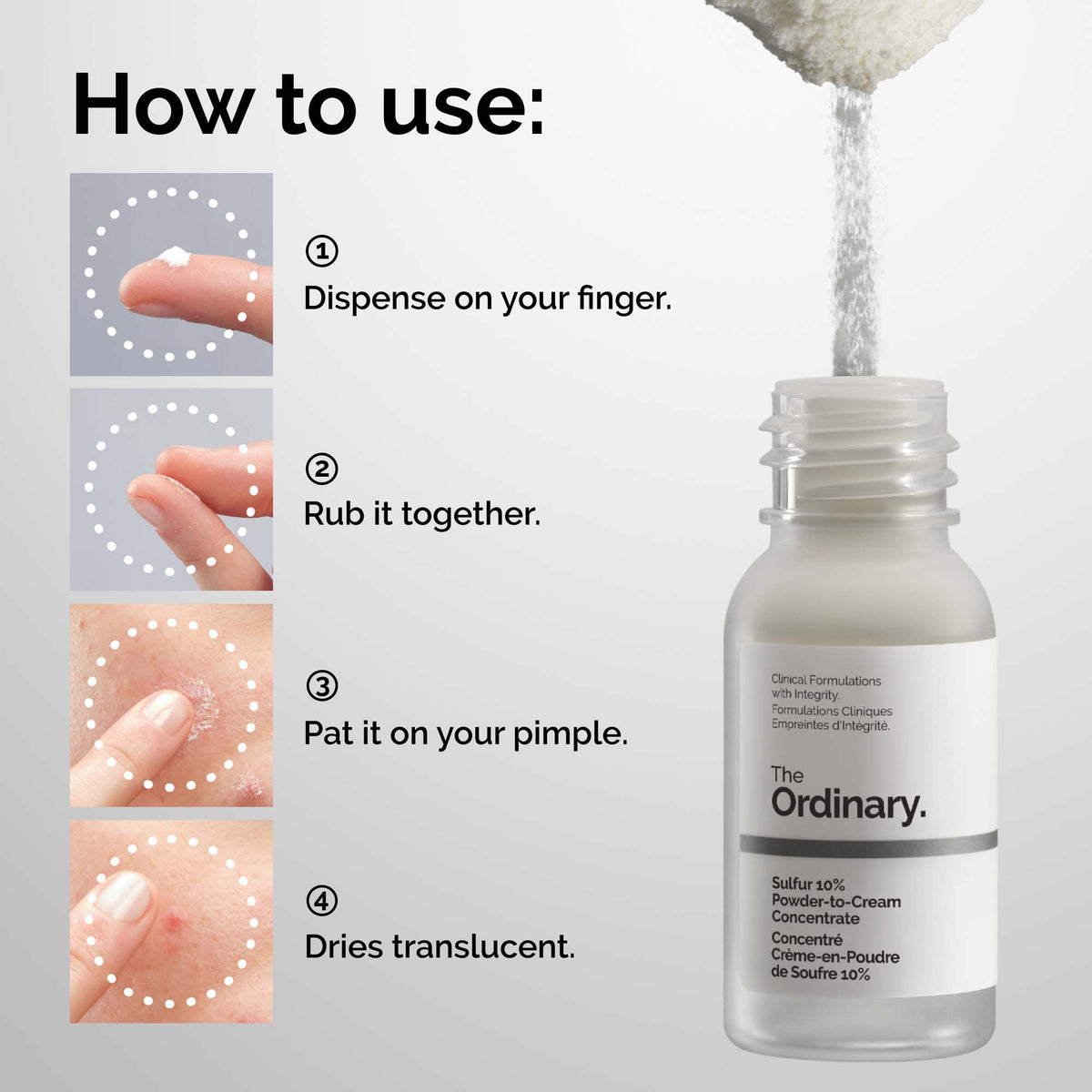 The Ordinary – Sulfur 10% Powder-to-Cream Concentrate 5 g