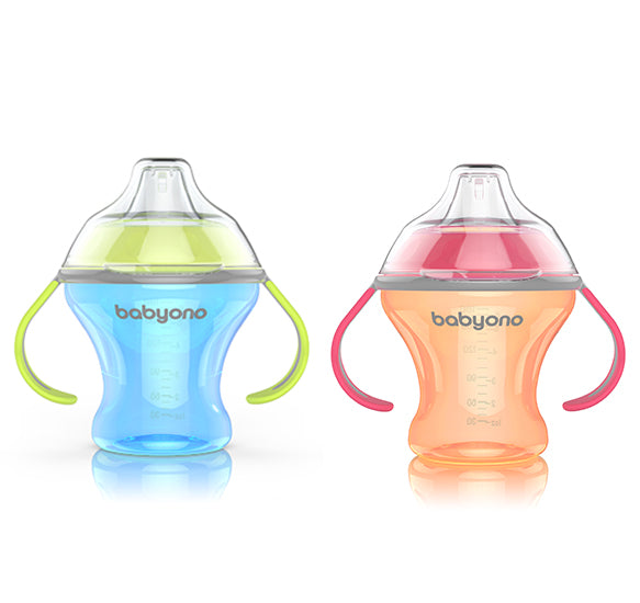 Babyono - Non-spill cup with soft spout 180ml