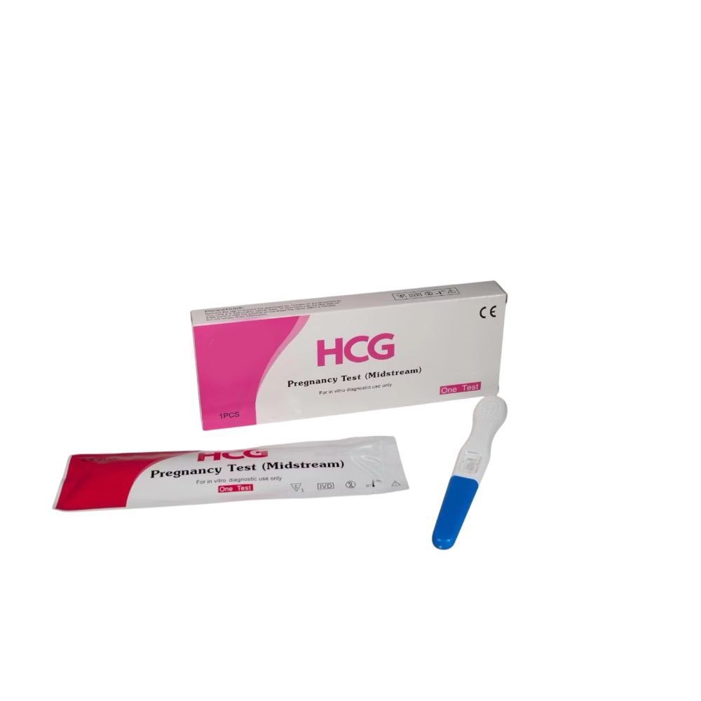 HCG Pregnancy Medical Urine Midstream Test Kits Glob Biotech( Test Shtatzanie )