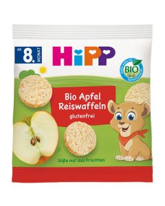 HiPP Bio Apfel ReiswaffelnBiskota me Oriz & Mollë (Gluten Free)