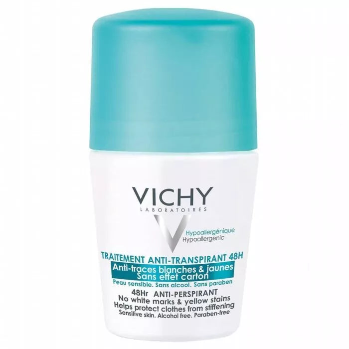 Vichy - 48h Anti-Perspirant Roll-On (Anti-White & Yellow Marks)