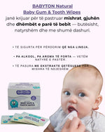 Babyton peceta per pastrimin e gojes se bebit