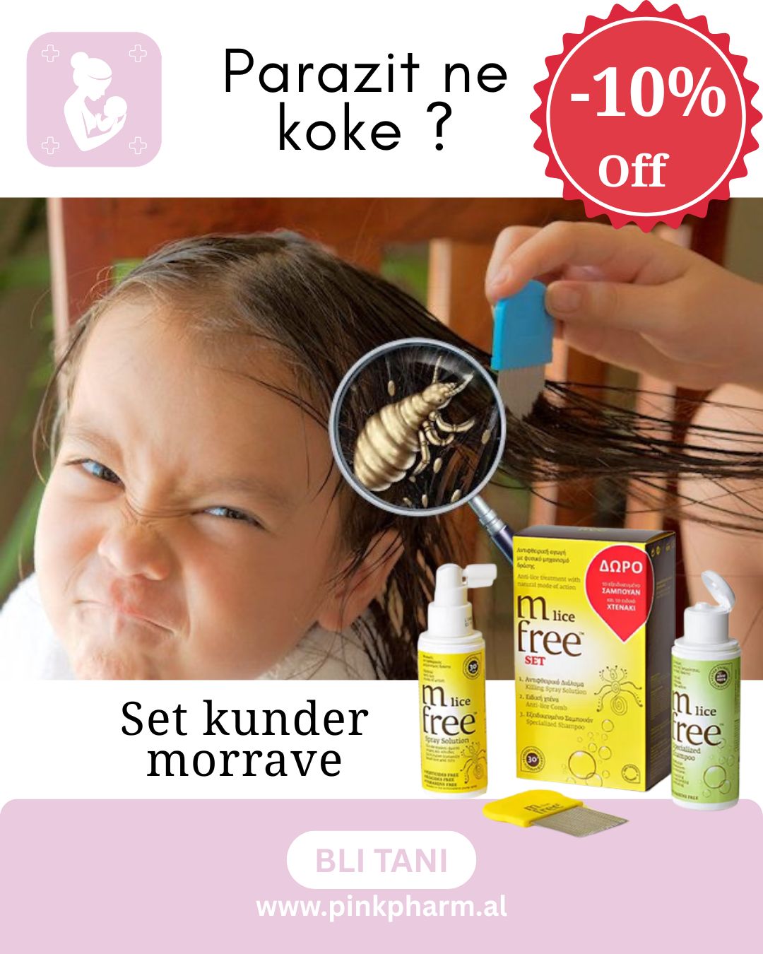 MfreeKundër Morrave të KokësShampo + Spray (Set)
