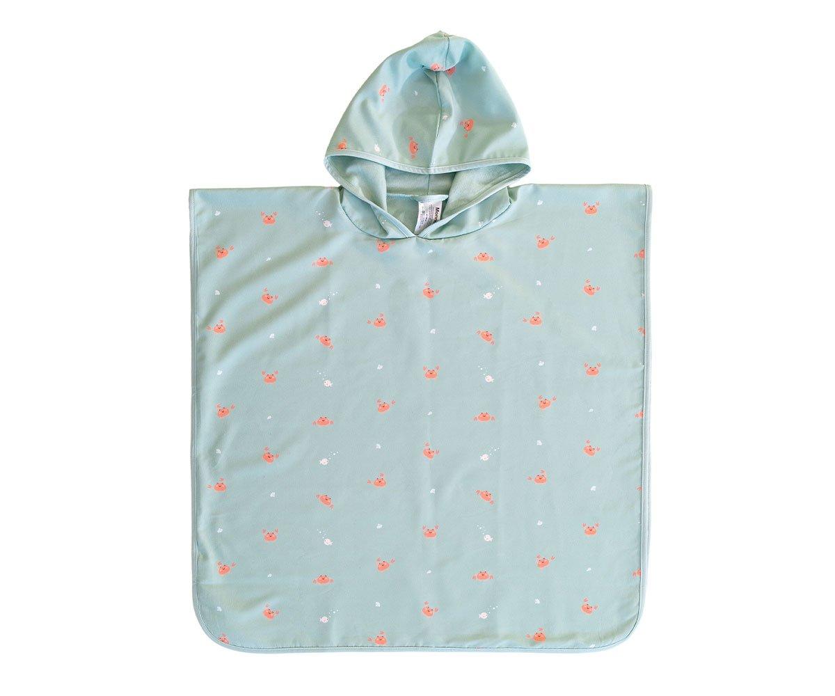 Tutete Beach Hooded Towel with Crab Sage