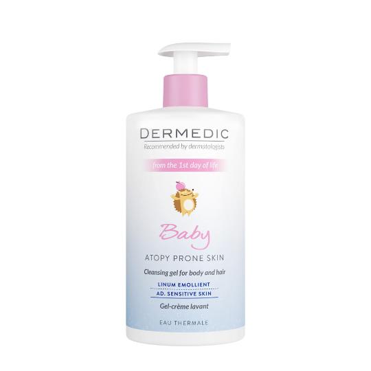 Dermedic -Linum Emolient Baby Cleansing Gel for Body and Hair,500ml