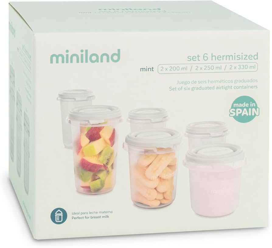 Miniland Set 6 Hermisized( Kontenitor Ushqimi)