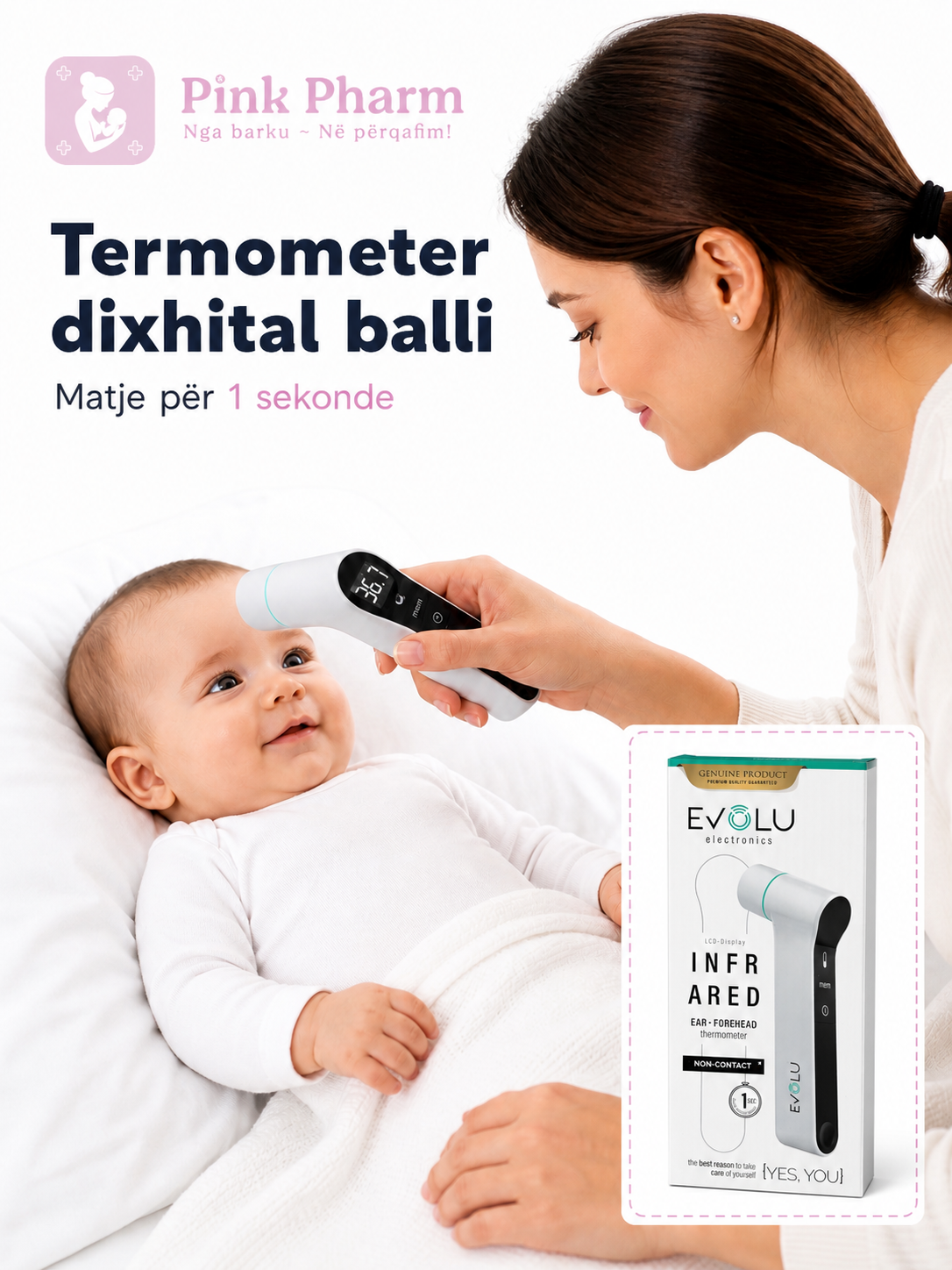 Evolu Termometer Balli / Veshi dy ne nje dixhital ( elektronik )