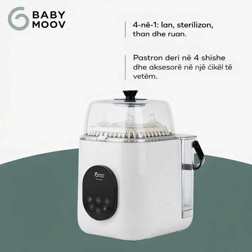 Babymoov - NutriWash Bottle Washer and Steriliser (lavastovilje per biberonat)