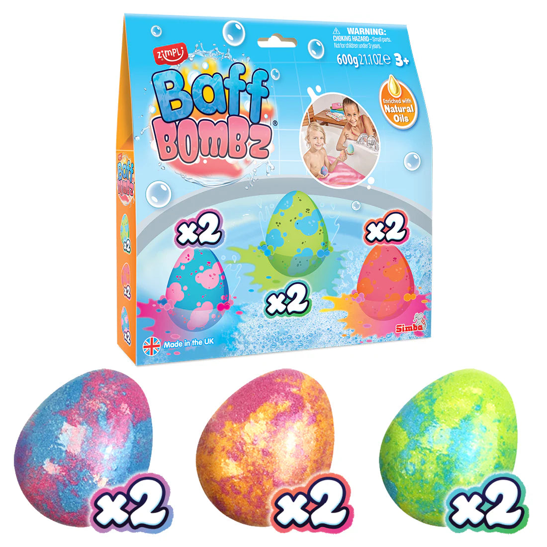 Zimpli - Baff Bombz Eggs ( 6 pack )