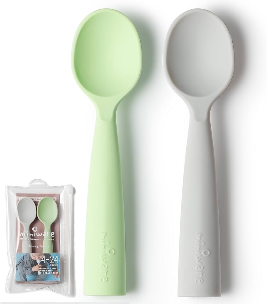 Training Spoon 2-pack (Grey+Keylime) Miniware