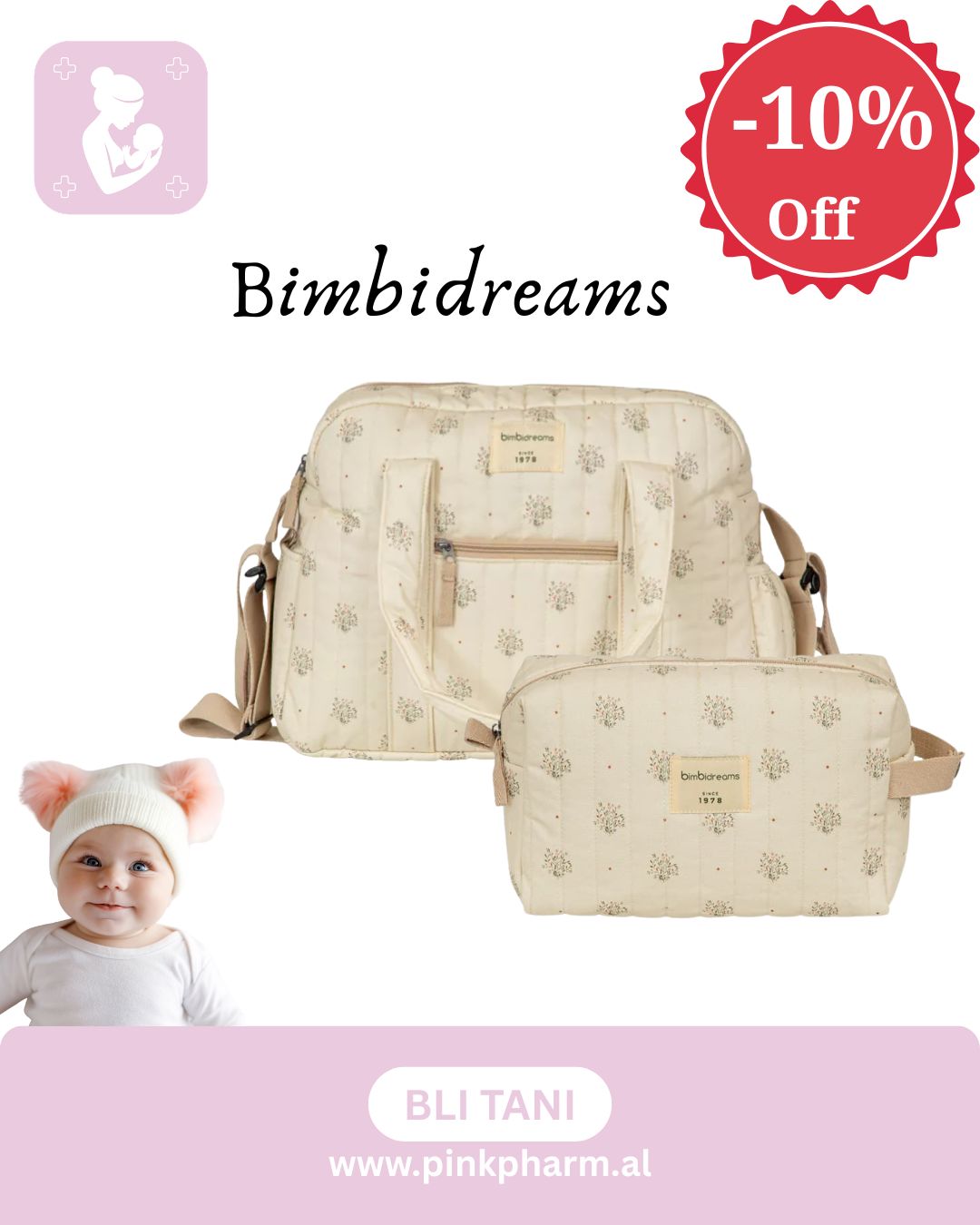 Bimbidreams Çante organizuese Mami-Bebi