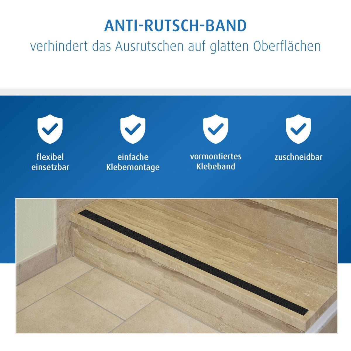 Self-adhesive anti-slip strip 5m