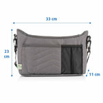 Growing stroller organiser with changing mat