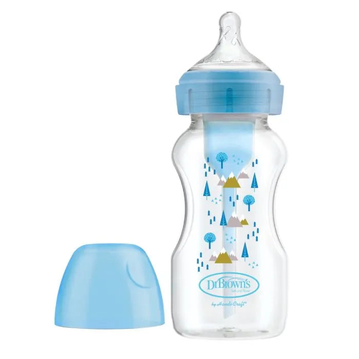 Shishe 270ml, Anti colic, Options +, model gryke gjere, 0m+, Blu
