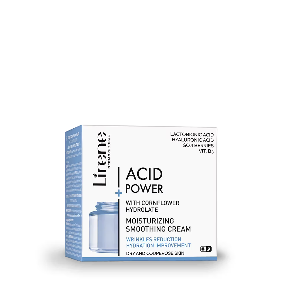 Lirene - Acid Power Moisturising Serum with Lactic and Lactobionic Acids (Cream Version) 50 ml