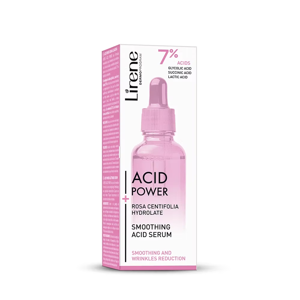 Lirene - Acid Power Smoothing Serum with Glycolic, Succinic and Lactic Acids 30 ml
