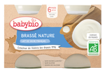 Babybio Brassé Nature Cow milk Jar +6months 2x130gr