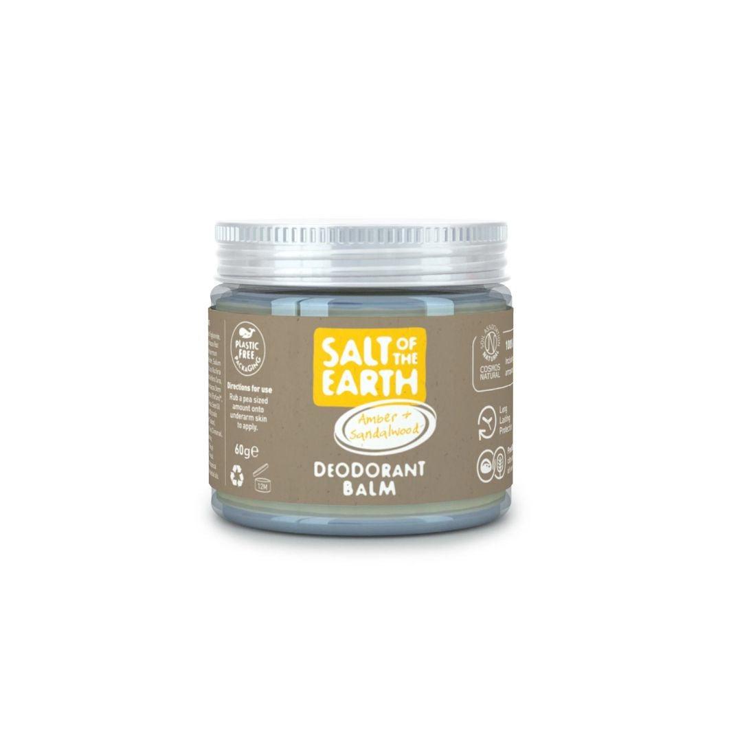 Salt Of The Earth Natural Deodorant Balm 60g – Amber + Sandalwood