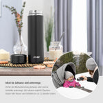ColourDesign stainless steel vacuum bottle, 450 ml, black