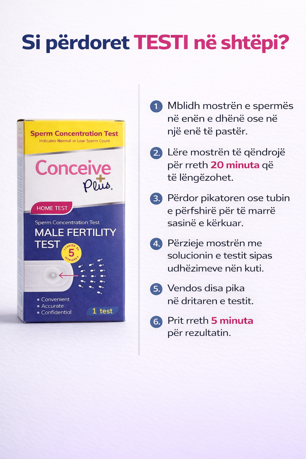 CONCEIVE PLUS - Male Fertility Test