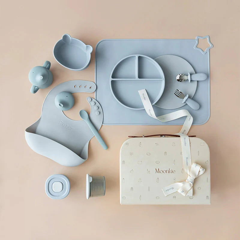 First Bites Gift Set ( Set Selikoni UshqimiMoonkie