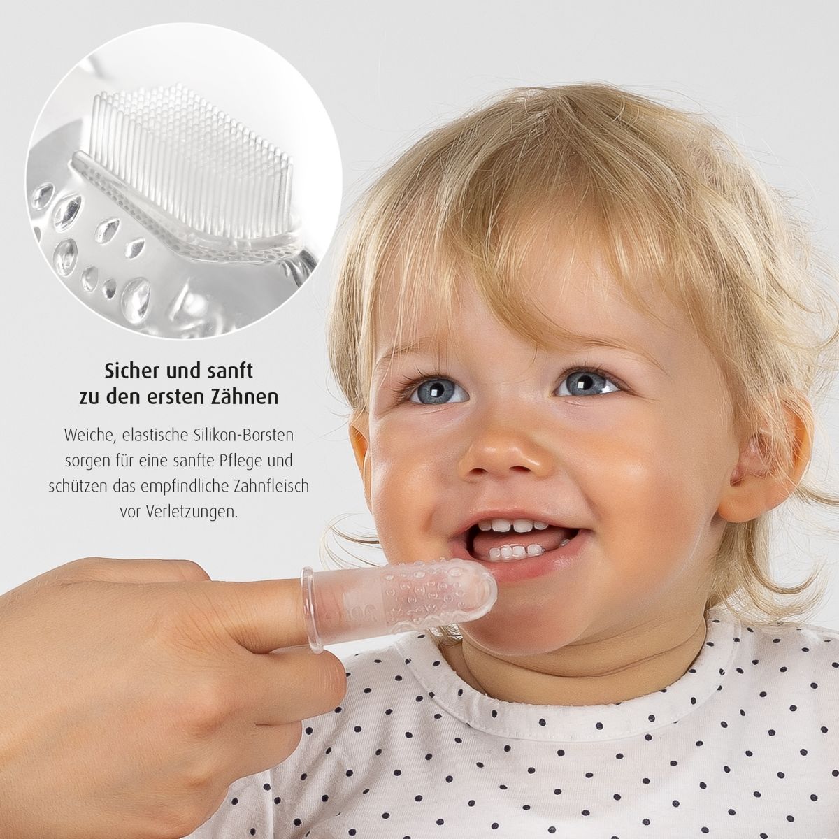Silicone Finger toothbrush, 2 pieces