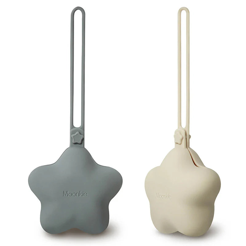 Silicone pacifier holders MOONKIE ( Sete SelikoniMbajtes Biberoni )