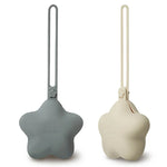 Silicone pacifier holders MOONKIE ( Sete SelikoniMbajtes Biberoni )