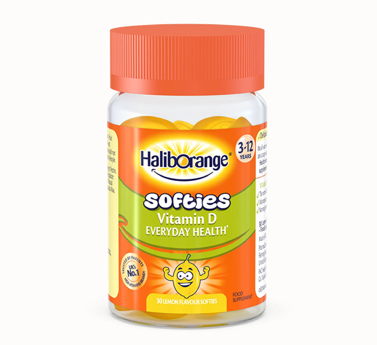 Haliborange Softies Vitamin D Everyday Health 3-12 vjeç, 30 gummies limoni