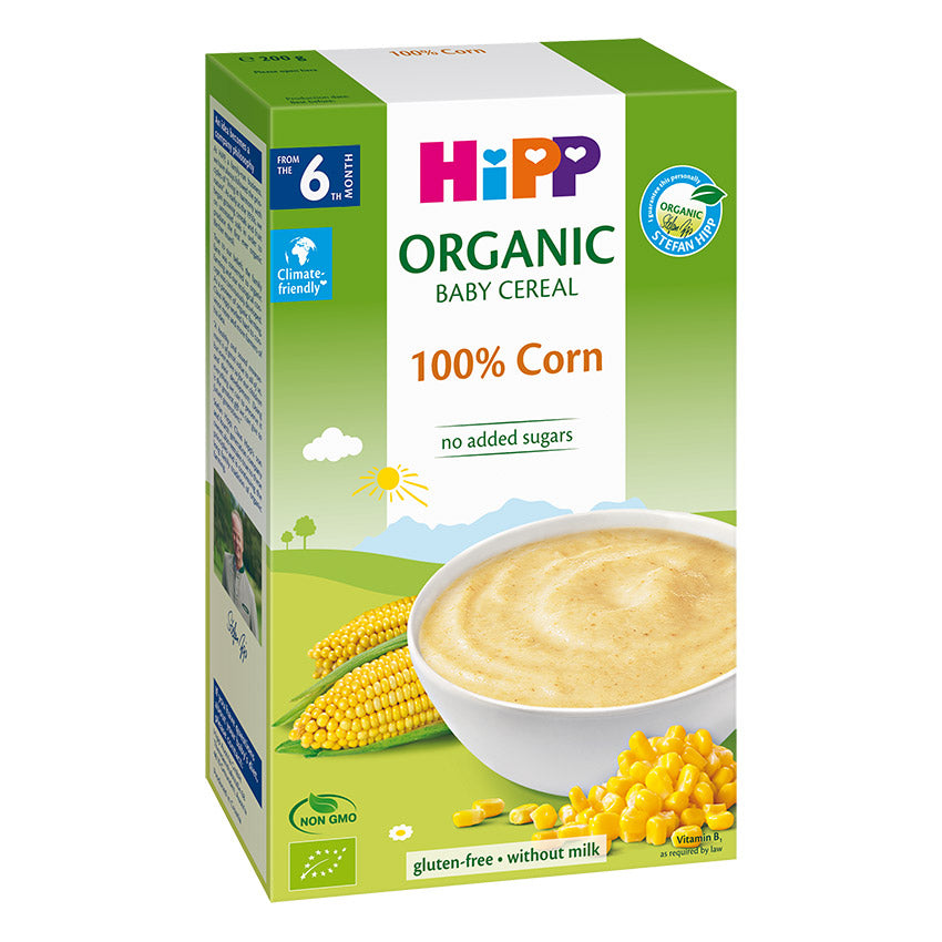 HiPP Organic Baby Cereal 100% Corn – Drithëra për Foshnje me Misër Bio (pa gluten)