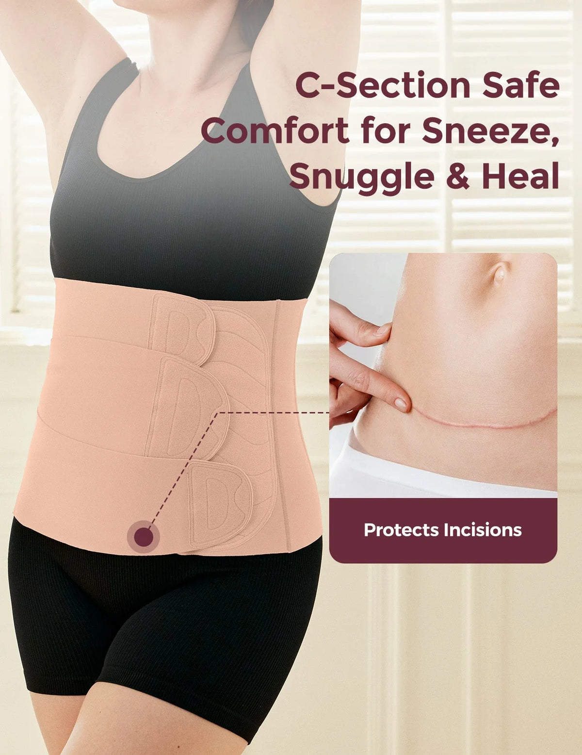 Momcozy - Postpartum Belly Band ( brez pas lindje me 3 ngjitje )