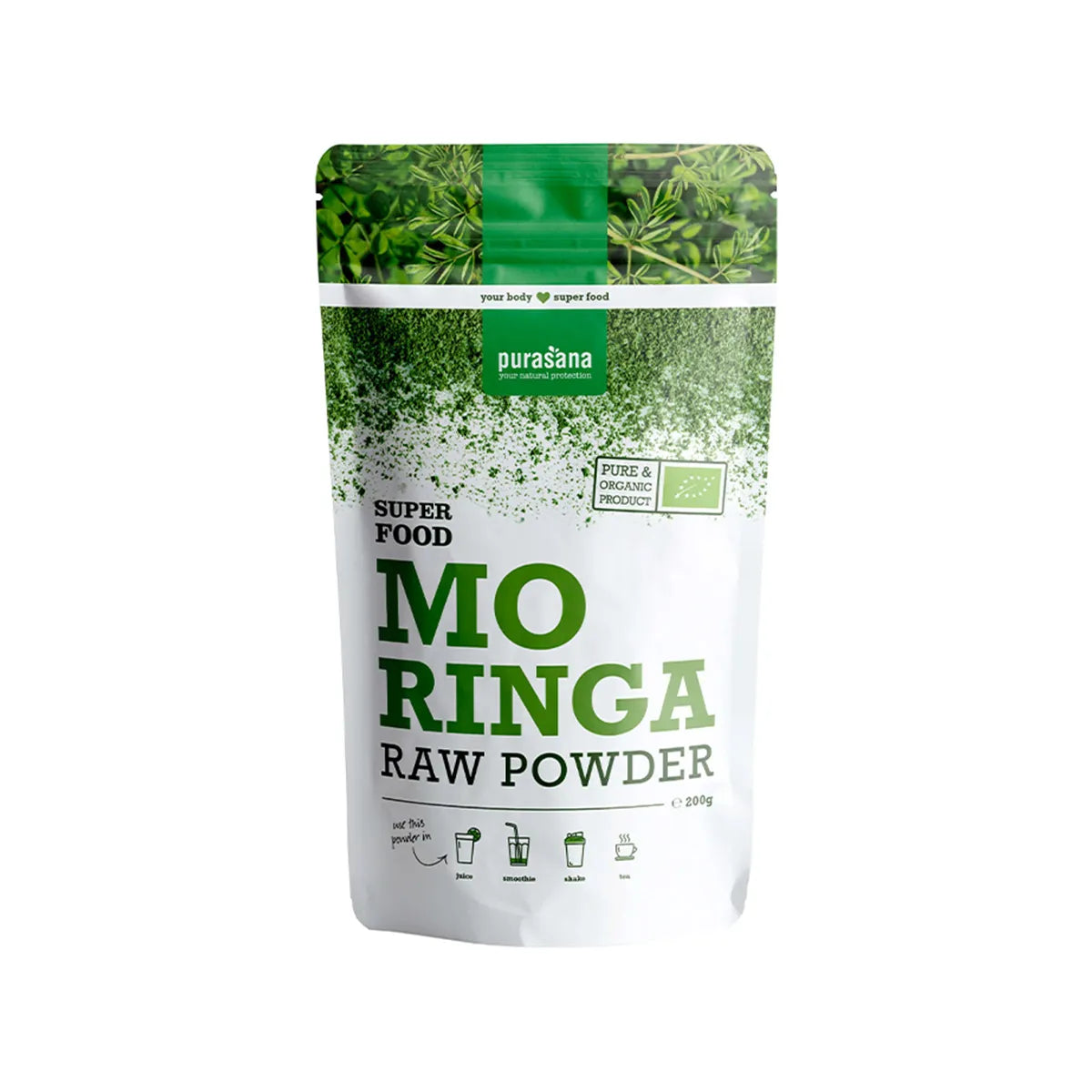 Purasana - Moringa Raw Powder Bio 200 g