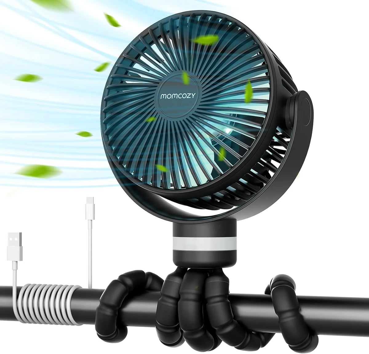 Momcozy - Portable Stroller Fan ( Ventilator, freskuese portative )