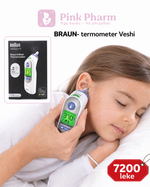 Termometer Braun veshi dixhital ( termoscan 7 , digital )