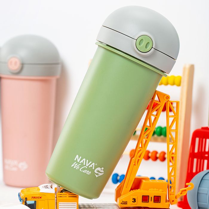 NAVA We Care- Shishe uji plastike me pipë silikoni 380ml