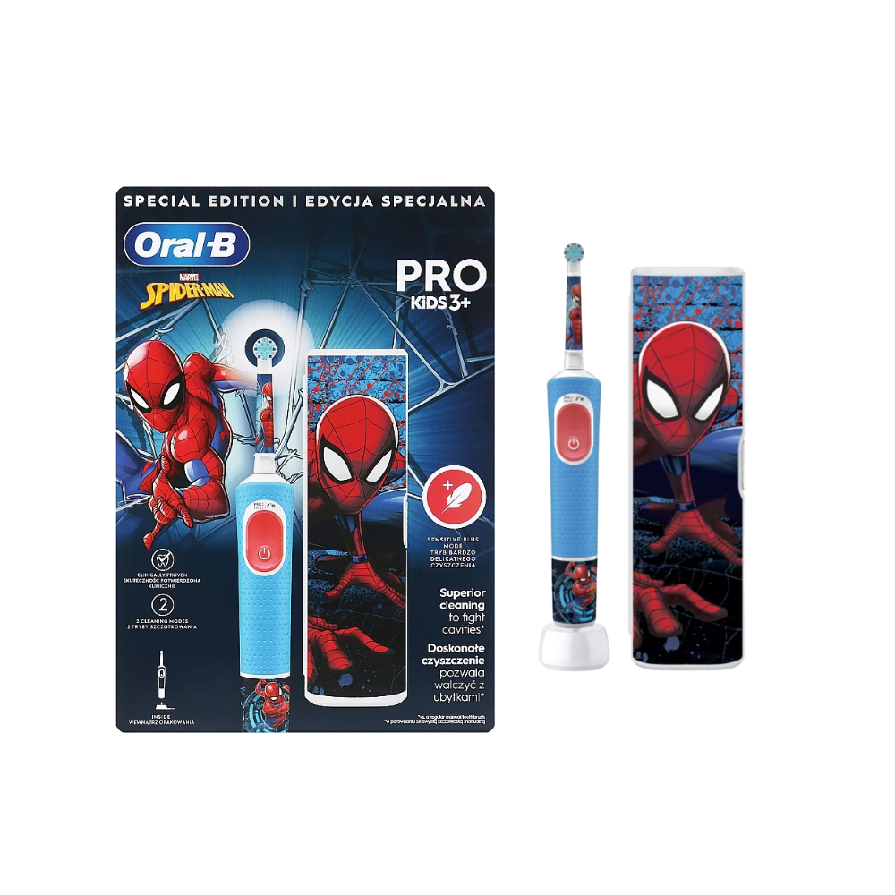 Oral-B Pro Kids 3+ - Spiderman Electric Toothbrush