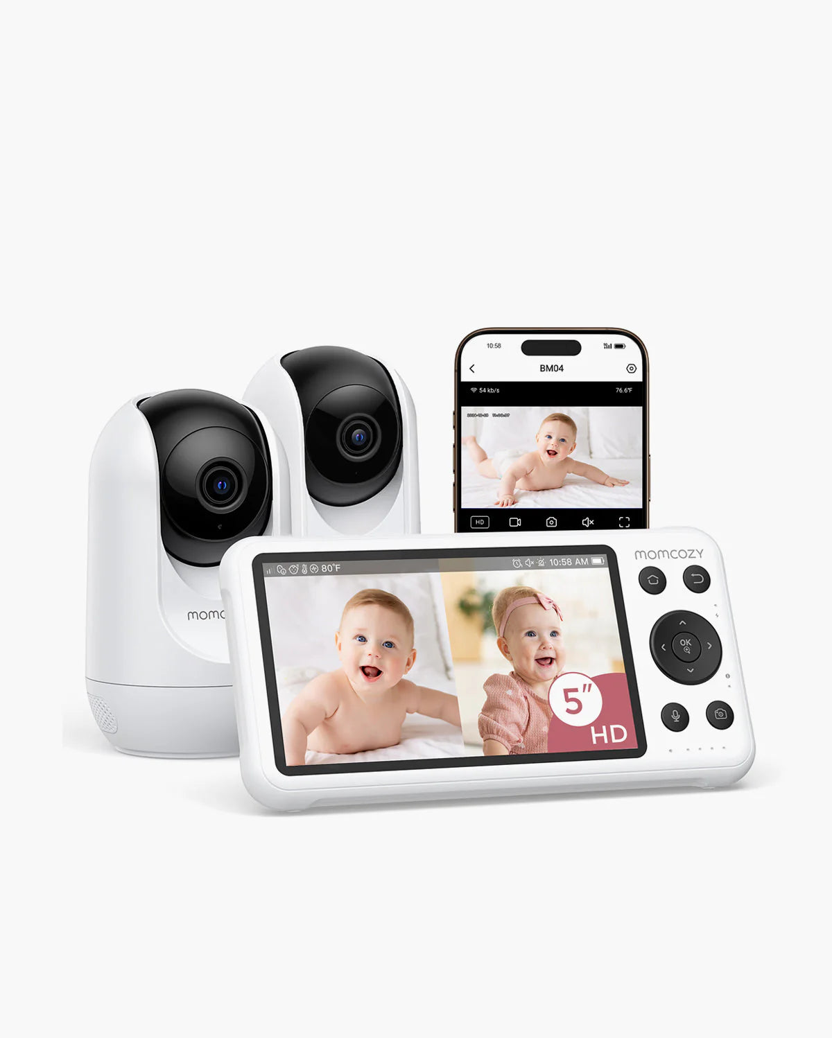 Momcozy - 5-Inch Dual-Mode Smart Baby Monitor me 2 Kamera – BM04