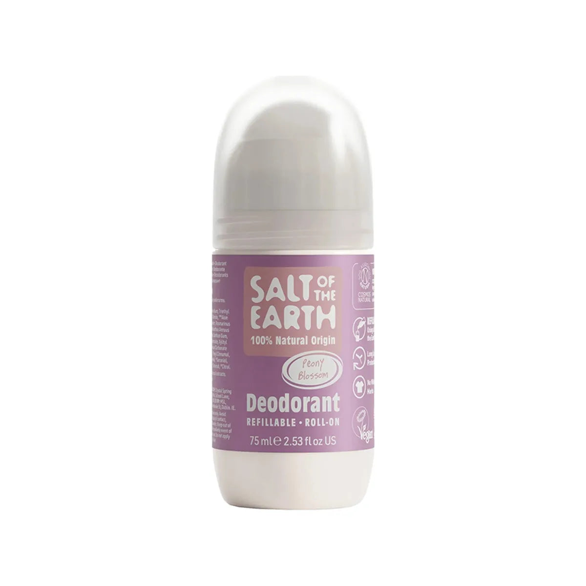 Salt of the Earth Natural Deodorant Roll-On - Peony Blossom