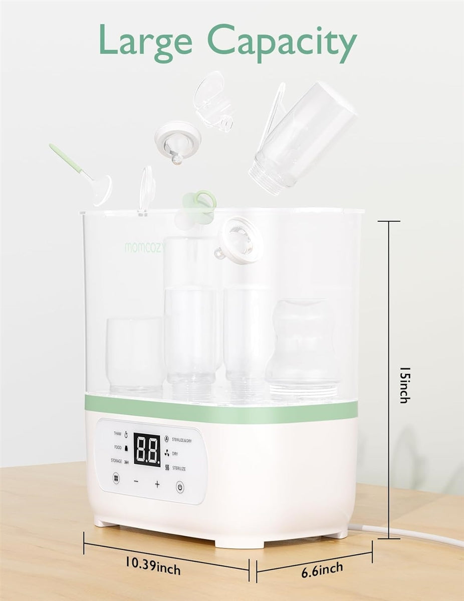 Momcozy - 8-in-1 Baby Bottle Steam Sterilizer & Dryer