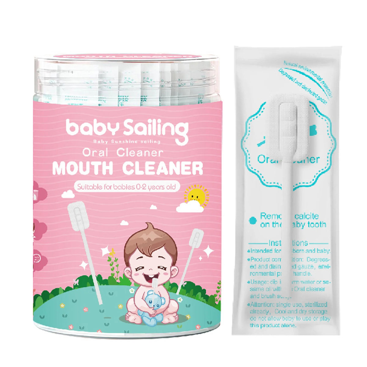 Mouth Cleaner Baby Sailing - Oral cleaner ( Pastrues i gjuhës dhe gojes )