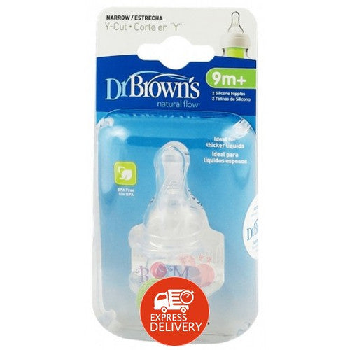 Kokat 9m+ forma Y, prej silikoni per shishet Dr.Brown’s me gryke te ngushte