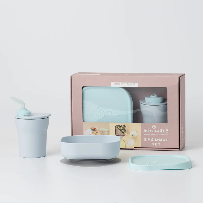 Sip & Snack (Aqua) Miniware