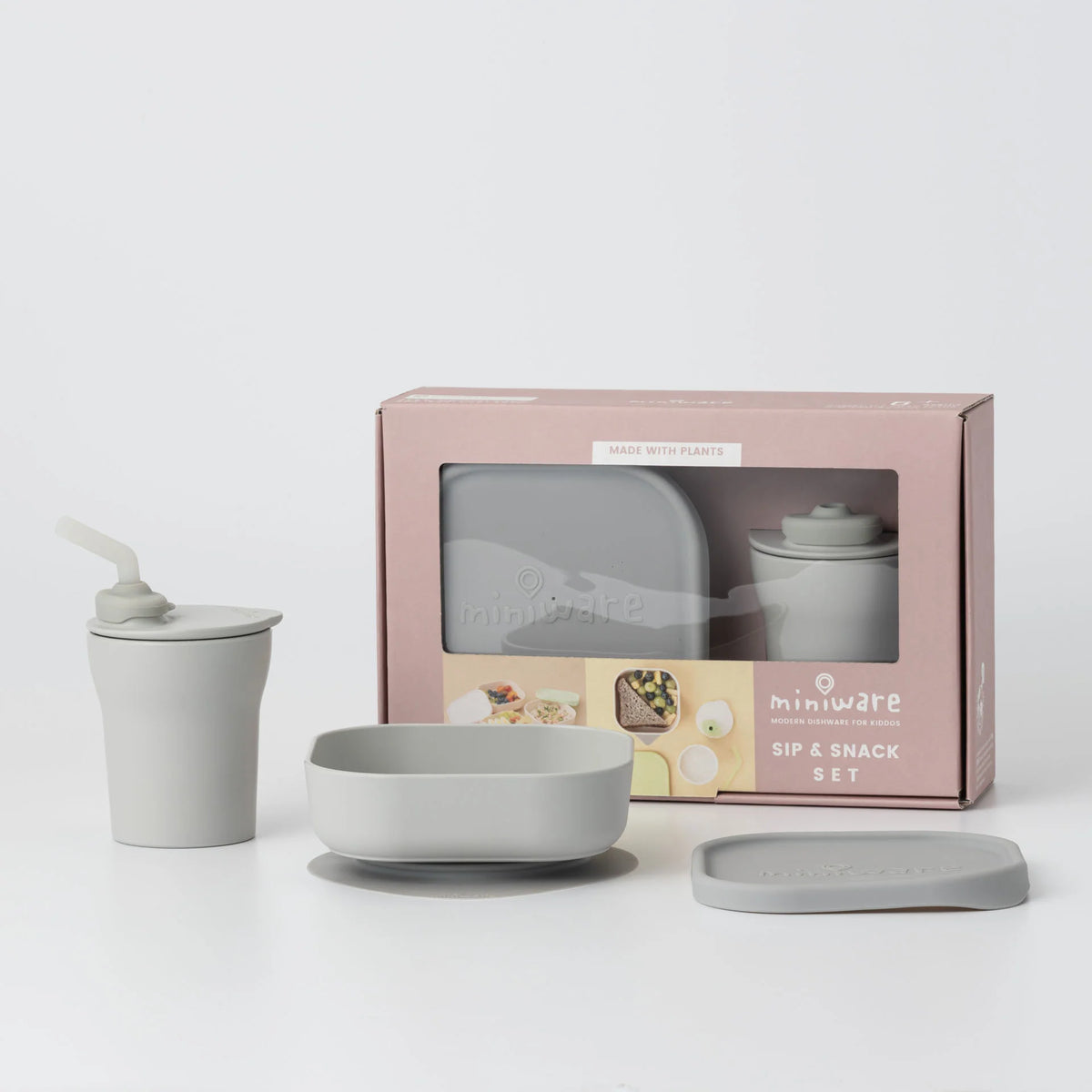 Sip & Snack (Grey) Miniware