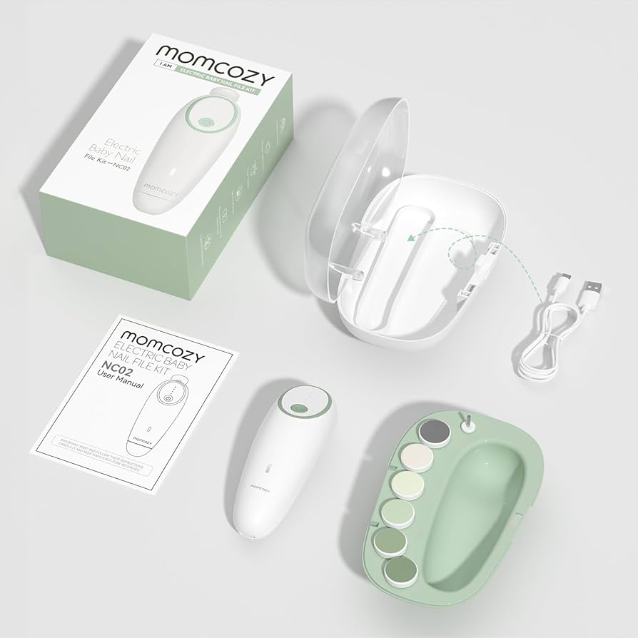 Momcozy Pilë Elektrike për Thonjtë e Foshnjës – Zhurmë e Ulët