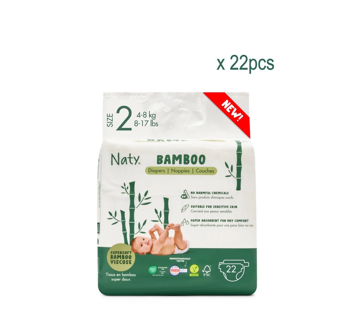 Naty Bamboo – Pelena nga Fibra Bambu