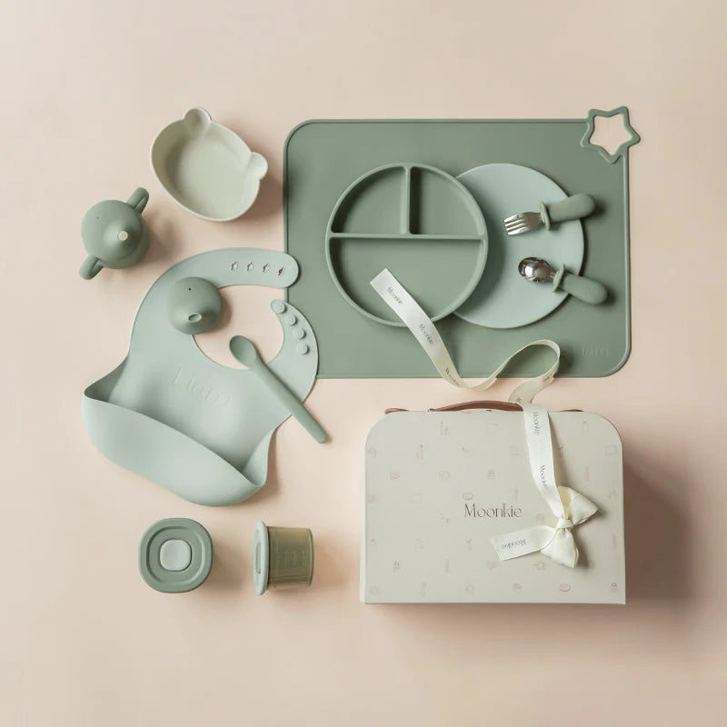 First Bites Gift Set ( Set Selikoni UshqimiMoonkie