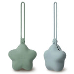 Silicone pacifier holders MOONKIE ( Sete SelikoniMbajtes Biberoni )