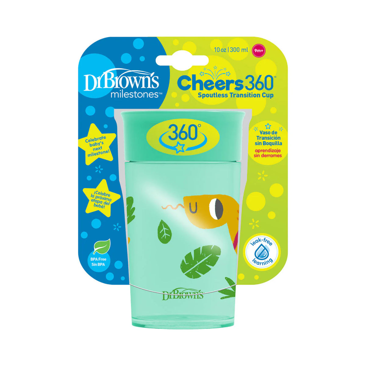 Dr Brown's Cheers 360° ,300 ml 9m+ (gote trajnuese pa doreza)