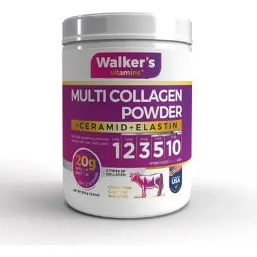 Walker's Vitamins Multi Collagen Powder + Ceramid + Elastin (330 g, Cranberry)